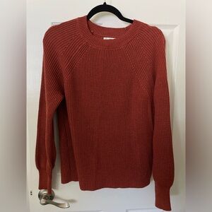 Rust Orange Knit Sweater